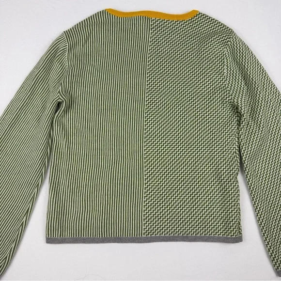 Anthropologie x Dolan Left Coast Sierra Green Lounge Set Top Striped Knit XS EUC - Picture 4 of 13